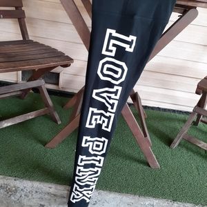 Pink Victoria's Secret Leggings Size Xsmall